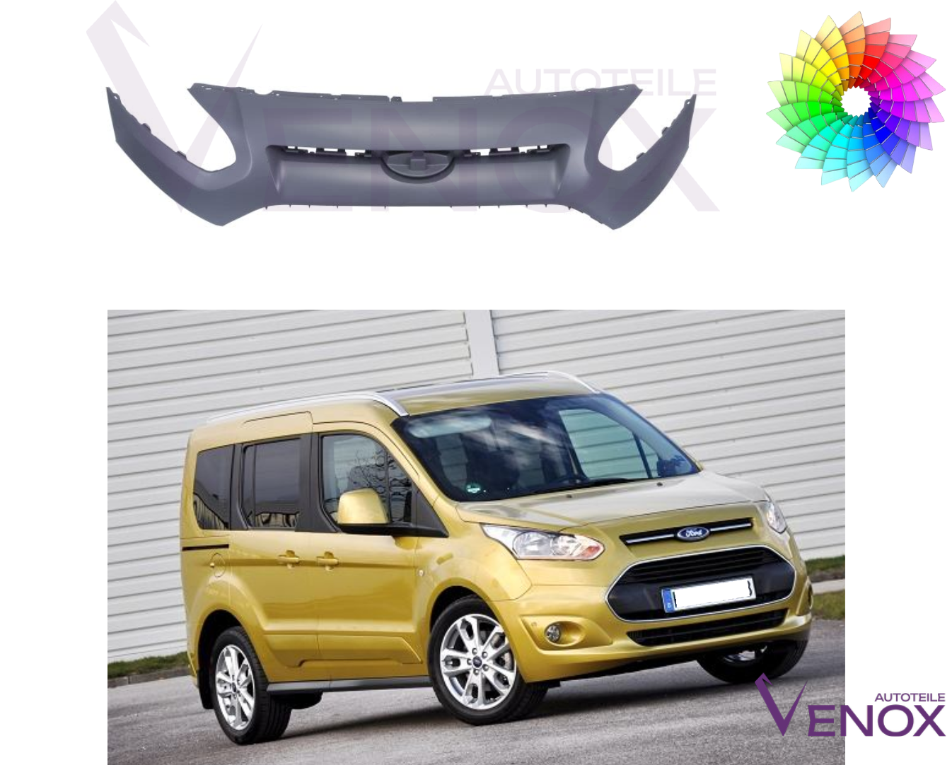 Forkofanger til Ford Transit Tourneo 13-18 Lakeret i ønsket farve - Image 2