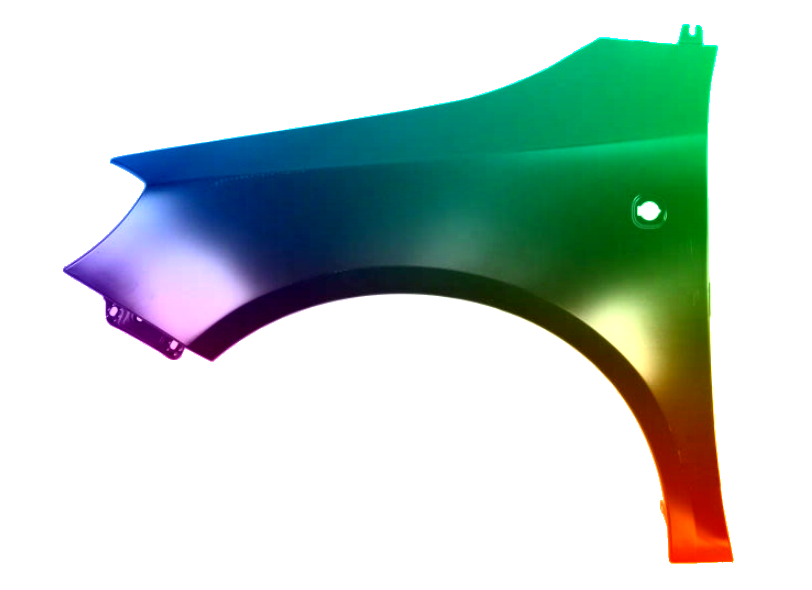 Stænkskærm FRONT LEFT til Skoda Fabia 5J 07-15 MALET I 9157 LF8L NY - Image 2