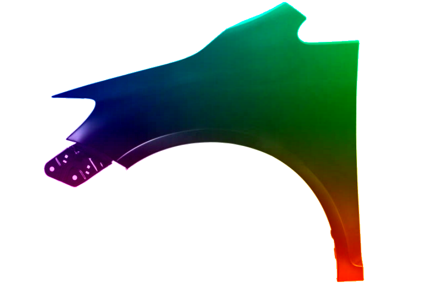 Stænkskærm VENSTRE FRONT Til VW GOLF PLUS 2005-2013 MALET I LC9Z - Image 2
