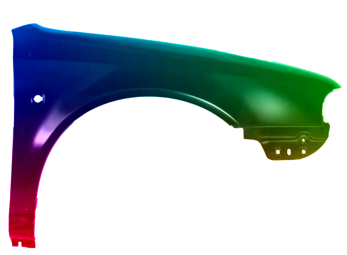 Stænkskærm FRONT HØJRE til Skoda Octavia 1U 97-10 MALET I 1026 LF9E NY - Image 2