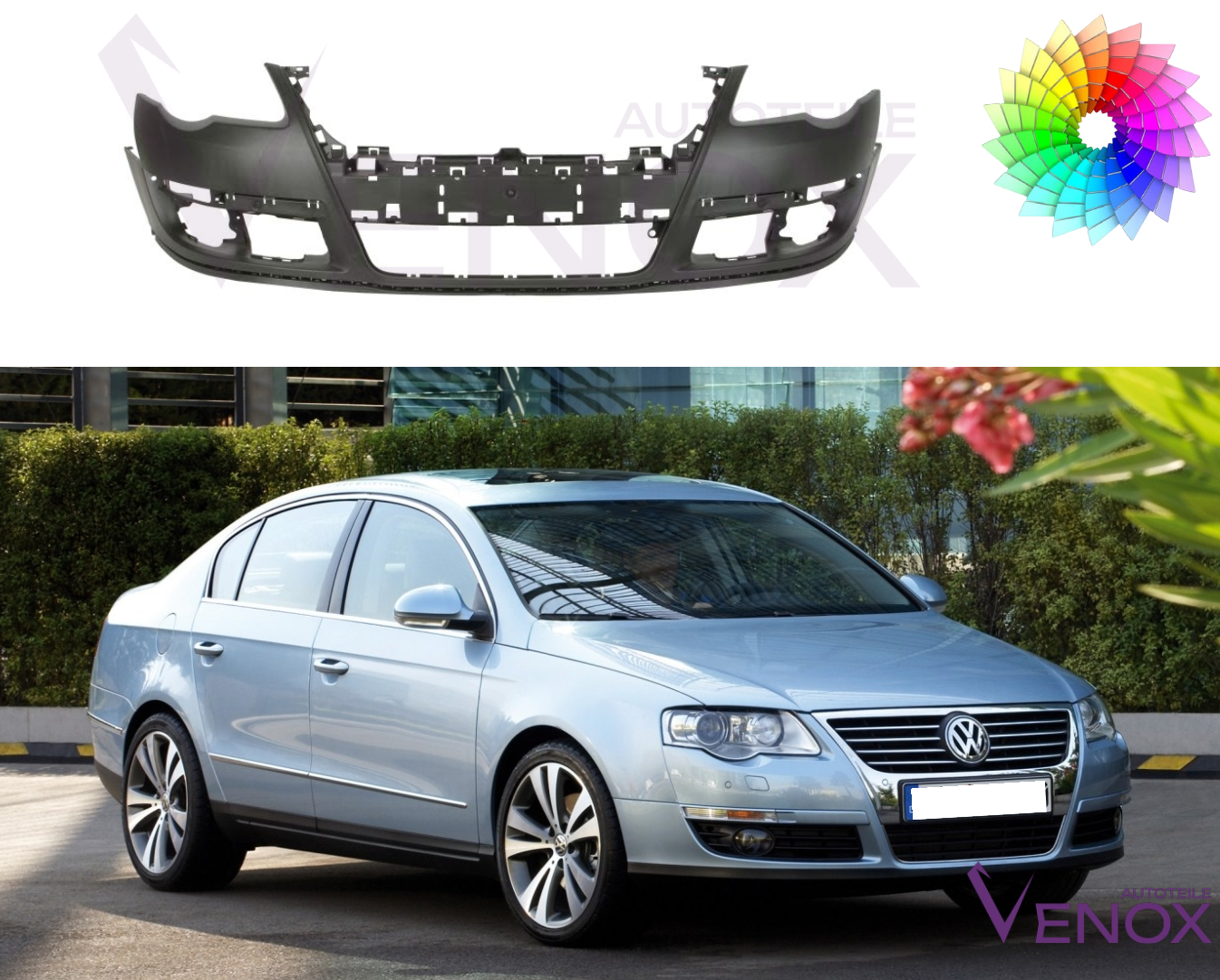 Forkofanger til VW Passat B6 2005-2010 lakeret i en farve efter eget valg - Image 2