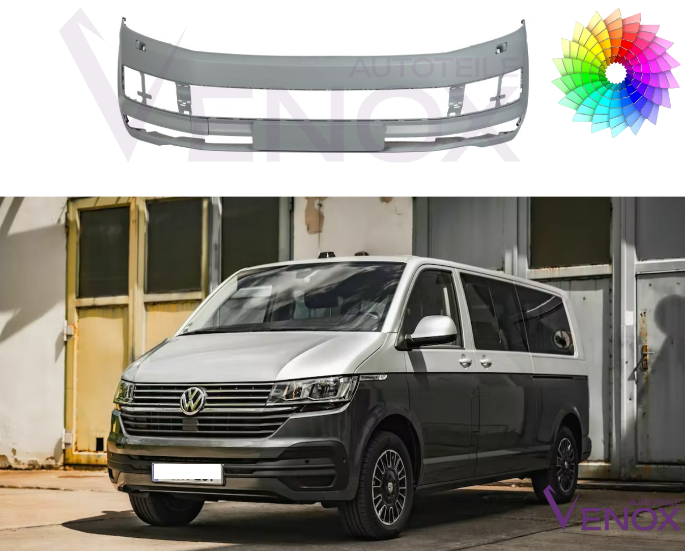 Forkofanger til VW T6 fra 2015 Sra malet i ønsket farve - Image 2