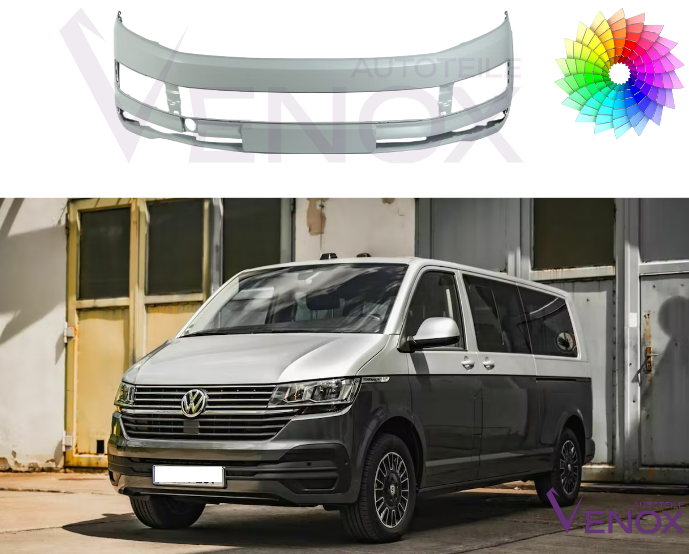 Forkofanger til VW T6 fra 2015 malet i ønsket farve - Image 2