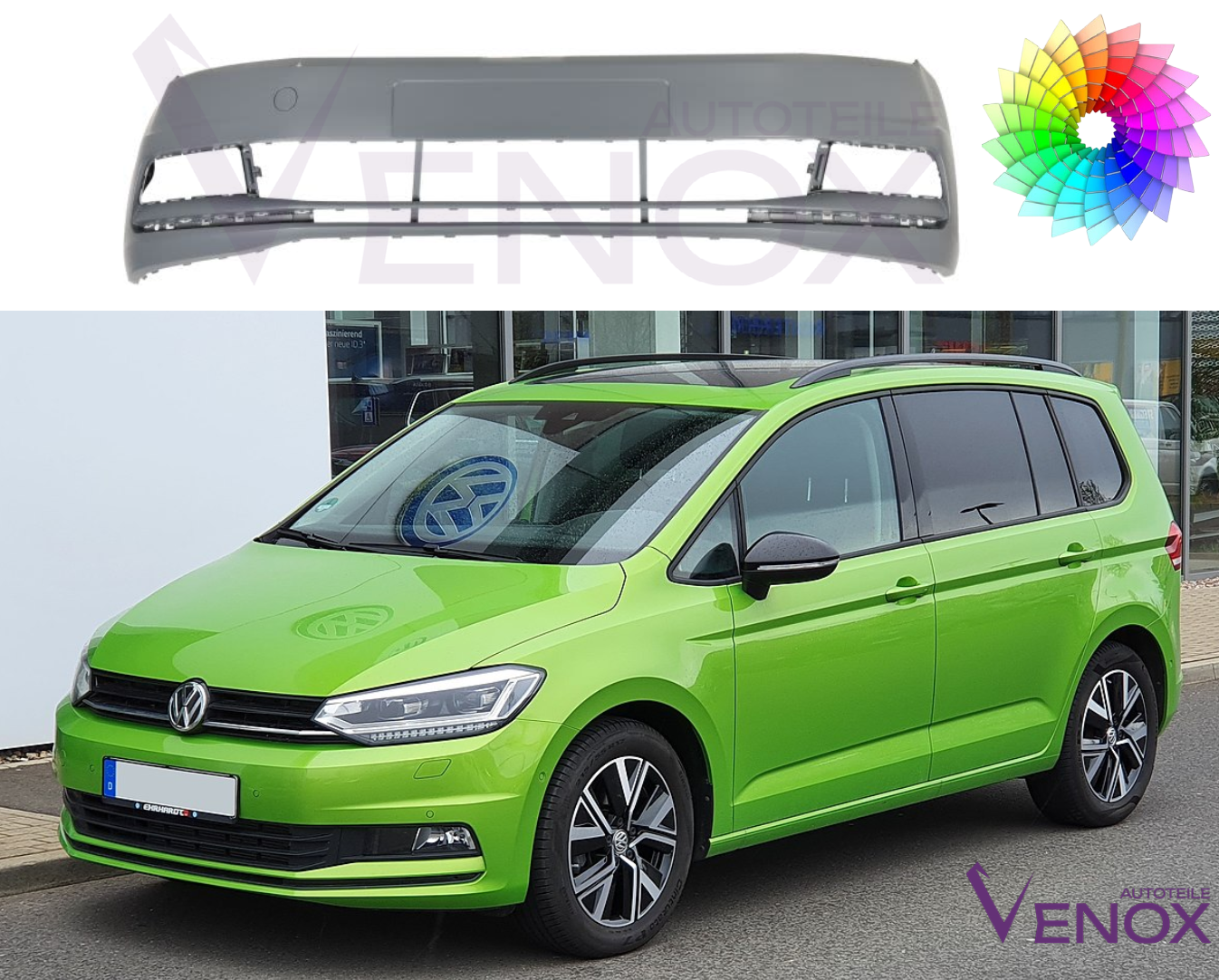 Forkofanger til VW Touran 5T fra 2015 malet i ønsket farve - Image 2