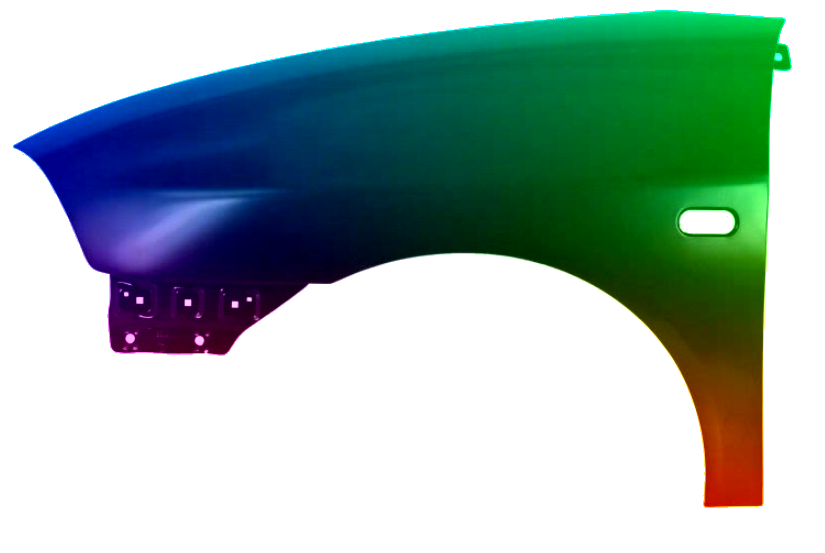 Stænkskærm VENSTRE FRONT Til Seat Ibiza/Cordoba 6L 02-09 MALET I LA7W NY - Image 2