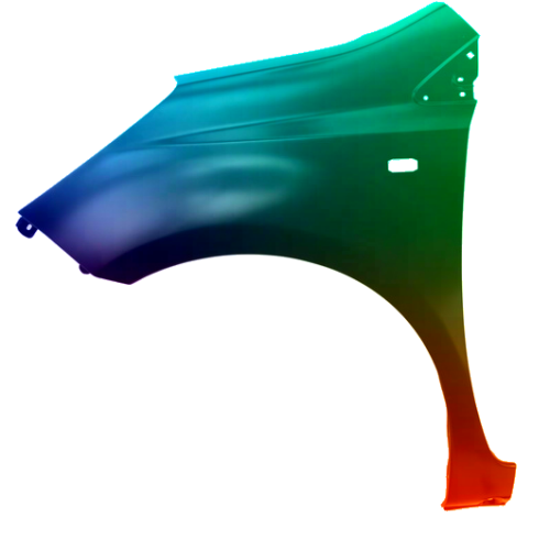 Stænkskærm venstre til NISSAN NOTE E11 05-09 Lakeret i ønsket farve