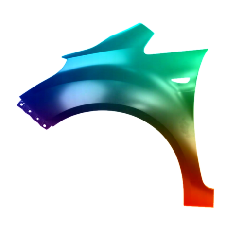 Stænkskærm til venstre til Hyundai IX30 fra 2010 Malet i ønsket farve