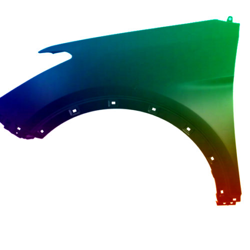 Stænkskærm til venstre til Hyundai Santa Fe (DM) 2012-2018 Lakeret i ønsket farve