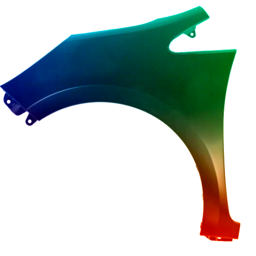 Stænkskærm venstre til Kia Rio (UB) 2011-2016 Lakeret i ønsket farve
