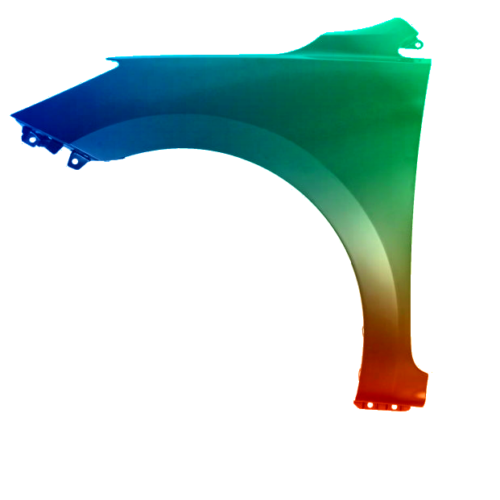 Stænkskærm til venstre til Kia Rio fra 2016 Lakeret i ønsket farve