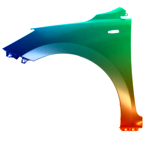 Stænkskærm til venstre til Kia Rio fra 2016 Lakeret i ønsket farve