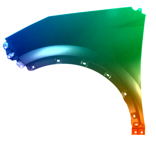 Stænkskærm venstre til Kia Sportage (QL) 2015-2021 Lakeret i ønsket farve