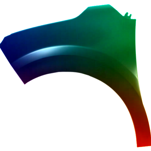 Stænkskærm venstre til Citroen C3 2016-2020 Lakeret i ønsket farve