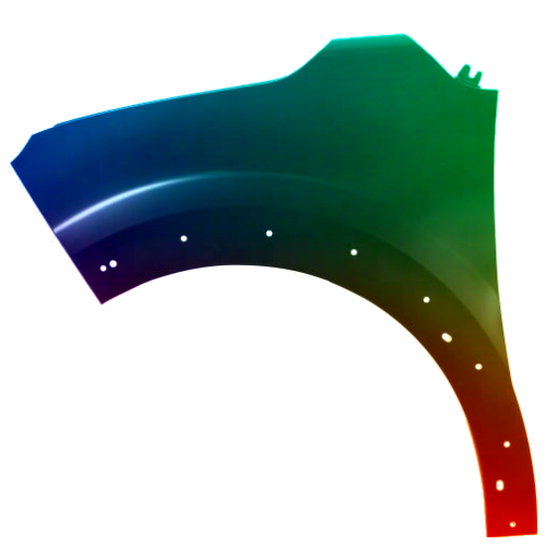 Stænkskærm venstre til Citroen C3 2016-2020 Lakeret i ønsket farve
