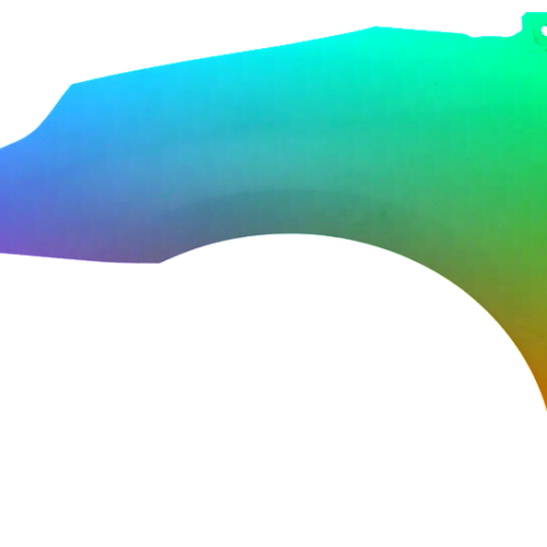 Stænkskærm til venstre til Citroen C4 (LA/LC) 2004-2008 malet i ønsket farve