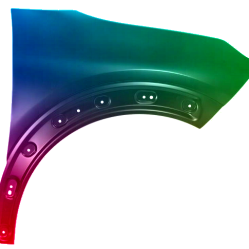 Stænkskærm højre til Citroen C4 Cactus fra 2018 Lakeret i ønsket farve