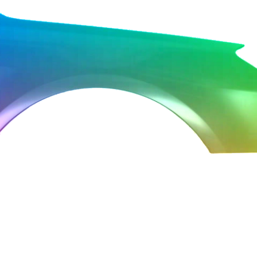 Stænkskærm højre til Citroen C5 (RD/TD) fra 2008 malet i ønsket farve