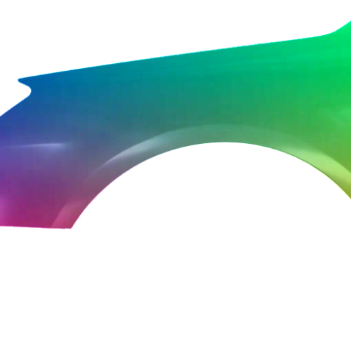 Stænkskærm til venstre til Citroen C5 (RD/TD) fra 2008 Lakeret i ønsket farve