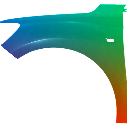 Stænkskærm til Citroen C-Elysee fra 2017 Lakeret i ønsket farve