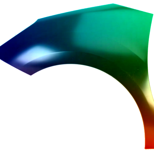 Stænkskærm til Citroen DS3 fra 2010 Lakeret i ønsket farve