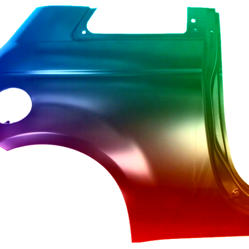 Stænkskærm højre til Fiat 500 (312) 2007-2015 Lakeret i ønsket farve