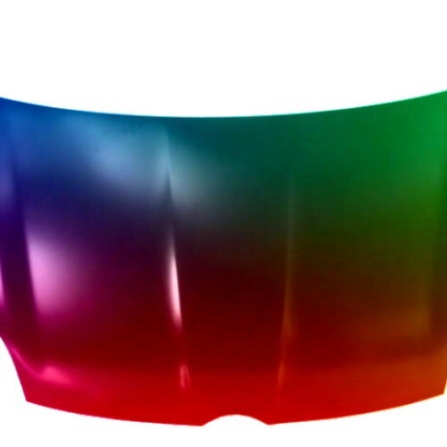 Motorhjelm til Fiat Panda (319) fra 2012 malet i specialfarve