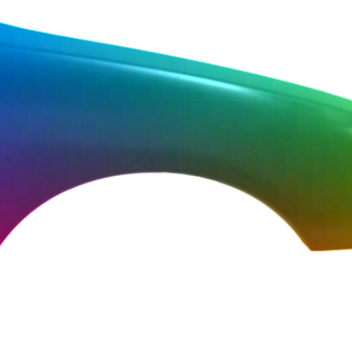 Stænkskærm højre til Peugeot 206 (2_) 1988-2009 Lakeret i ønsket farve