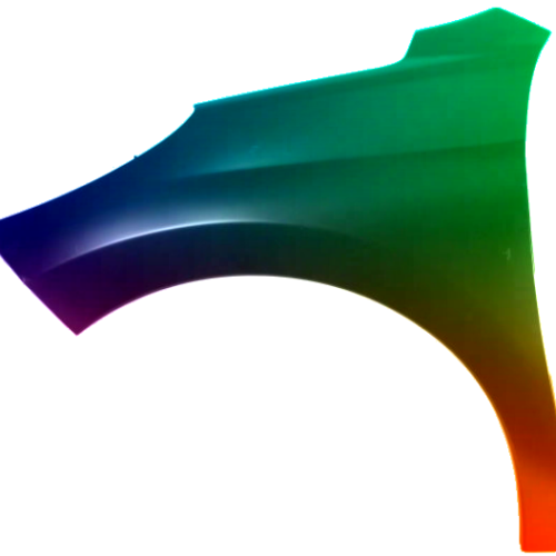 Stænkskærm venstre til Peugeot 207 (W_) 2006-2013 Lakeret i ønsket farve