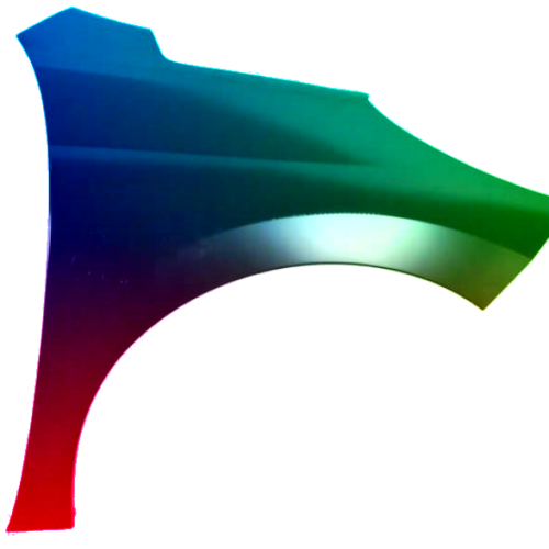 Stænkskærm højre til Peugeot 207 (W_) 2006-2013 Lakeret i ønsket farve