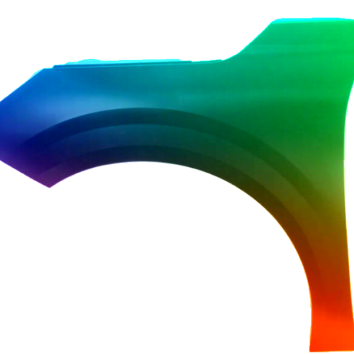 Stænkskærm til venstre til Peugeot 208 fra 2019 Lakeret i ønsket farve