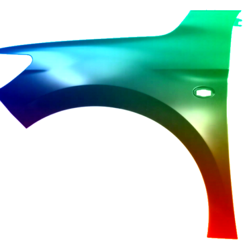 Stænkskærm til venstre til Peugeot 301 2013-2017 Lakeret i ønsket farve