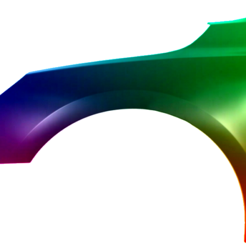 Stænkskærm til venstre til Peugeot 508 2010-2014 Lakeret i ønsket farve