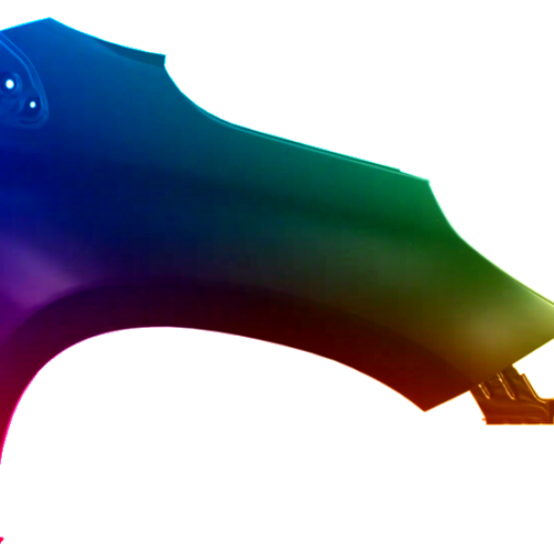 Stænkskærm højre til Peugeot 2008 2013-2019 Lakeret i ønsket farve