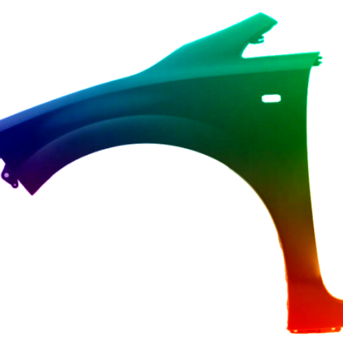 Stænkskærm til venstre til Nissan Leaf 2010-2018 Malet i ønsket farve