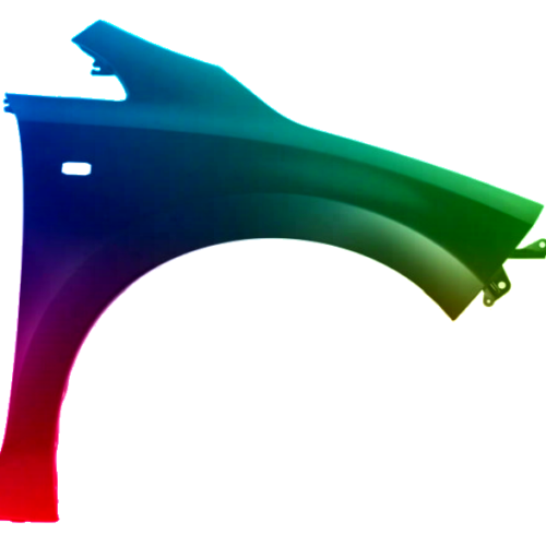 Stænkskærm højre til Nissan Leaf 2010-2018 Lakeret i ønsket farve