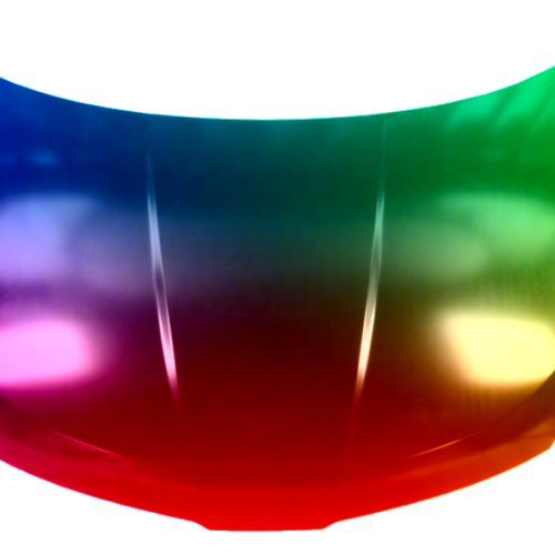 Motorhjelm til Nissan Tiida (C11X/SC11X) fra 2007 malet i specialfarve