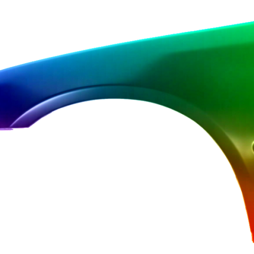 Stænkskærm venstre til Honda Civic HB/Coupe (EG/EJ) 1991-1995 Lakeret i ønsket farve