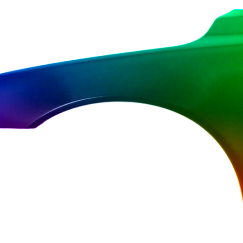 Stænkskærm til venstre til Volvo V70 (BW) fra 2007 Lakeret i ønsket farve