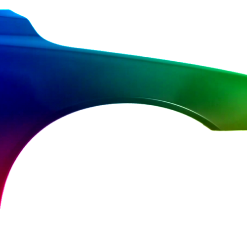 Stænkskærm højre til Volvo V70 (BW) fra 2007 Lakeret i ønsket farve