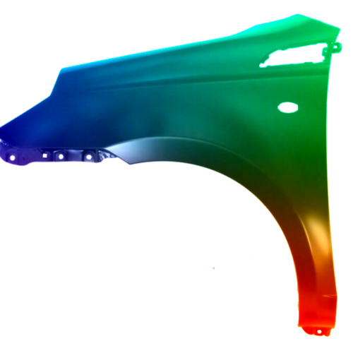 Stænkskærm venstre til Chevrolet Aveo HB (T255) 2008-2011 Lakeret i ønsket farve