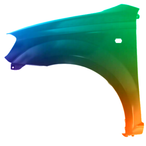 Stænkskærm venstre til Chevrolet Aveo SDN (T250) 2006-2011 Lakeret i ønsket farve