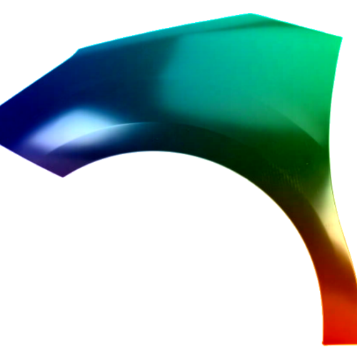 Stænkskærm til venstre til DS 3 fra 2015 Malet i ønsket farve