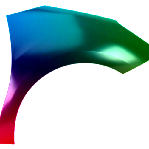 Stænkskærm højre til DS 3 fra 2015 Lakeret i ønsket farve